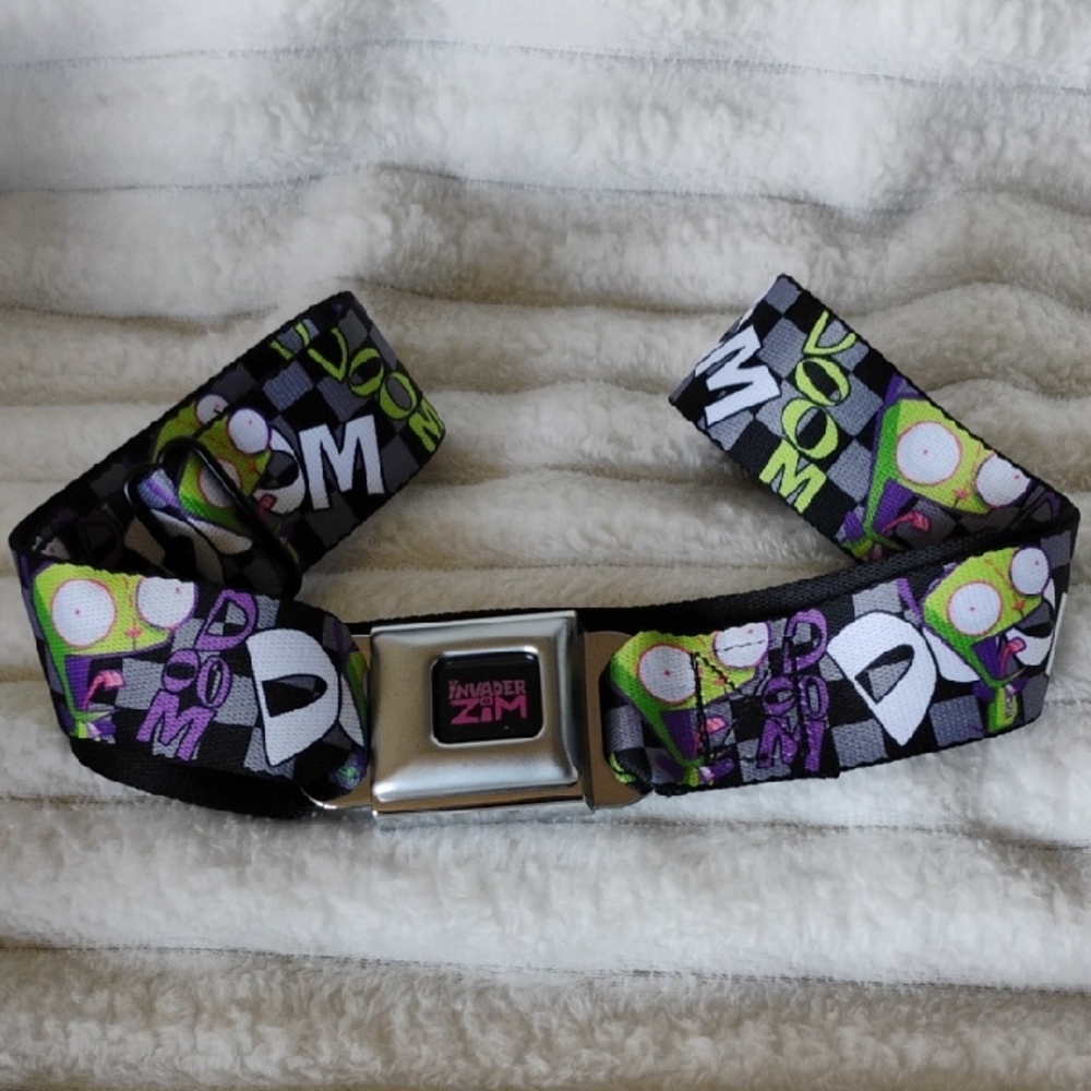 Buckle-Down Invader Zim Checkered Belt.